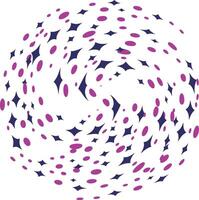 Abstract background with circles and stars vector