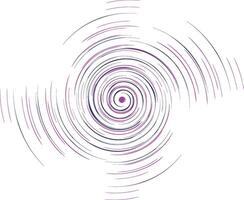 Geometric spiral, swirl, twirl element. Helix, volute and vortex icon vector