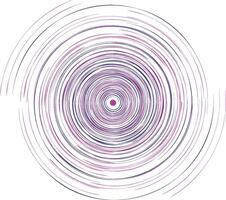 Geometric spiral, swirl, twirl element. Helix, vector