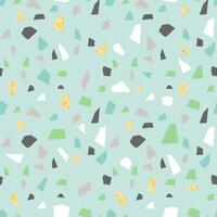 Eco Recycled Terrazzo Floor Seamless Pattern vector