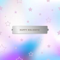 Radiance of the Season, Happy Holidays card vector