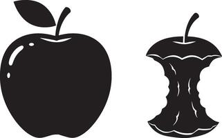 Bundle of Apple Art Illustrations for All Needs on White Background vector