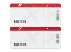 Boarding pass airplane ticket design for a flight with passenger name and destination. vector