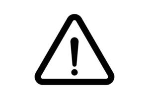 Danger sign warning triangle icon with exclamation point. Attention caution danger sign icon. vector