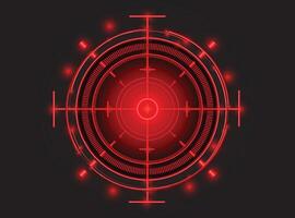 Tech-Enhanced Target Sight Focus vector