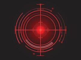 Bright Neon Target Display Focus vector
