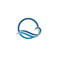 Water wave design vector