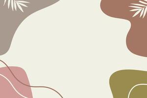 Abstract design with natural elements and soft colors perfect for modern decor vector