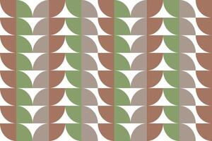Abstract geometric pattern with overlapping shapes in earthy tones and muted colors vector