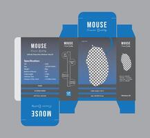 Mouse packaging box design template, Products box design template vector