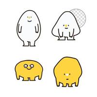 a team sticker and mix color vector