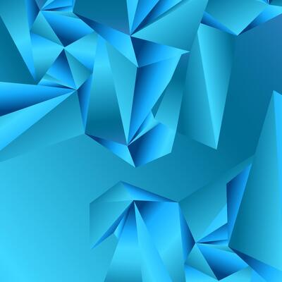 Abstract blue polygonal background.