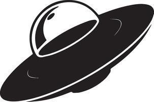 UFO icon isolated on white background. Flying saucer. illustration vector
