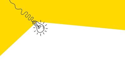 Electric hanging lamp in doodle style. FAQ. Business loading concept. vector