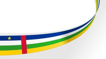 wavy central african republic flag background with copy space for text. for independence day vector