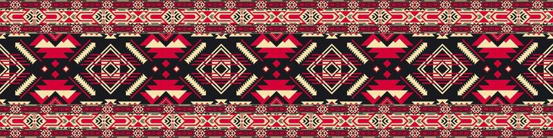 Navajo ethnic pattern quilt blanket, seamless pattern vector