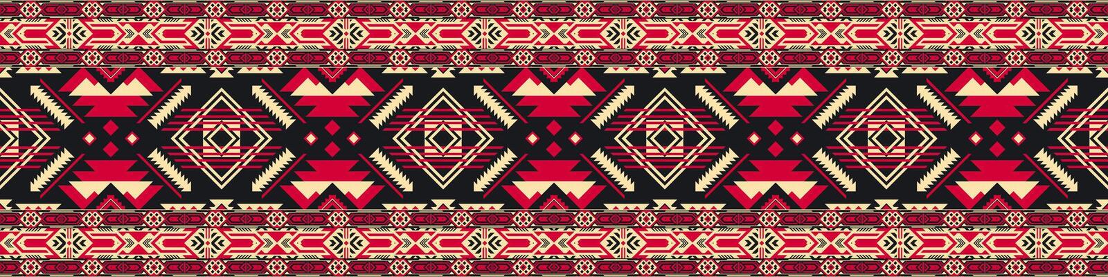 Navajo ethnic pattern quilt blanket, seamless pattern