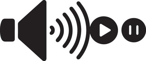 An icon of a speaker with sound waves vector