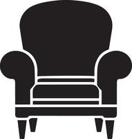 An armchair icon on a white background vector