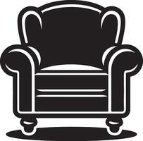 An icon of a chair on a white background vector