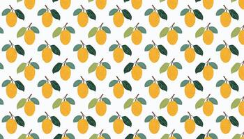 Jack Fruit pattern on white background. illustration in flat style. vector