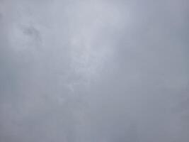 Cloudy clouds before it rains look dark during the day photo