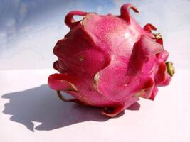Dragon fruit isolated on white background photo