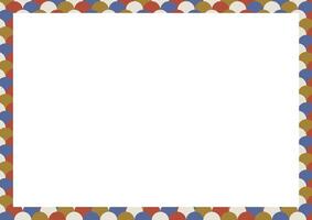 Japanese pattern decorative frame and background material vector