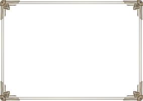 Decorative frames and background materials that combine multiple lines vector