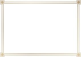 Decorative frame and background material with knots vector
