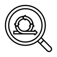 Sprint Review icon line illustration vector
