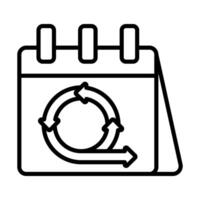 Scrum Events icon line illustration vector