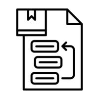 Product Backlog icon line illustration vector