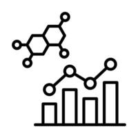 Hormone Levels icon line illustration vector