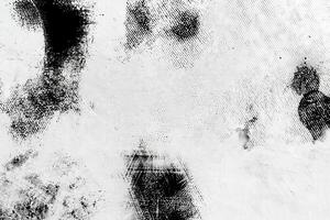 Textured abstract black and white grunge design with artistic smudges and patterns for creative projects. photo