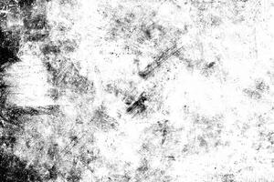 Abstract grunge black and white texture background with scratches, stains, and rough distressed patterns. photo