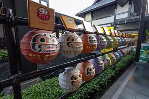 Japanese lanterns and atmostphere in j park photo