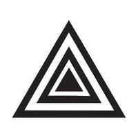 Abstract Concentric Triangle Illustration vector