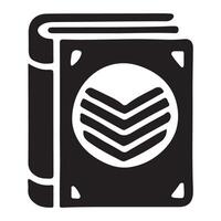 Closed Book with Symbolic Design Illustration vector