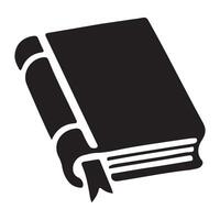Closed Book Silhouette Simple Illustration vector