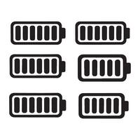 Set of Battery Level Indicators vector