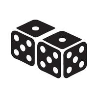 Pair of Dice Gamble Game Illustration vector