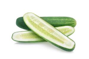 Cucumber isolated on white background photo