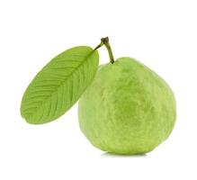 Guava fruit isolated on white background. photo