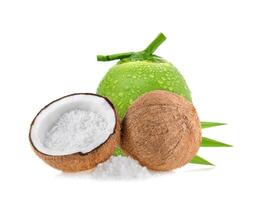 coconuts isolated on the white background photo