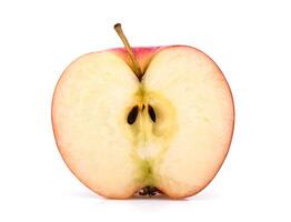 A half of apples isolate on white background photo