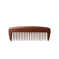 Wooden comb isolated on transparent background png