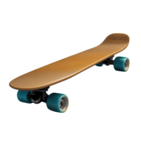 Realistic skateboard isolated on transparent background png
