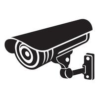 Security Camera Silhouette Illustration Icon vector