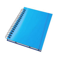 A blue notebook with a spiral binding png